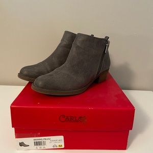 Gray booties
